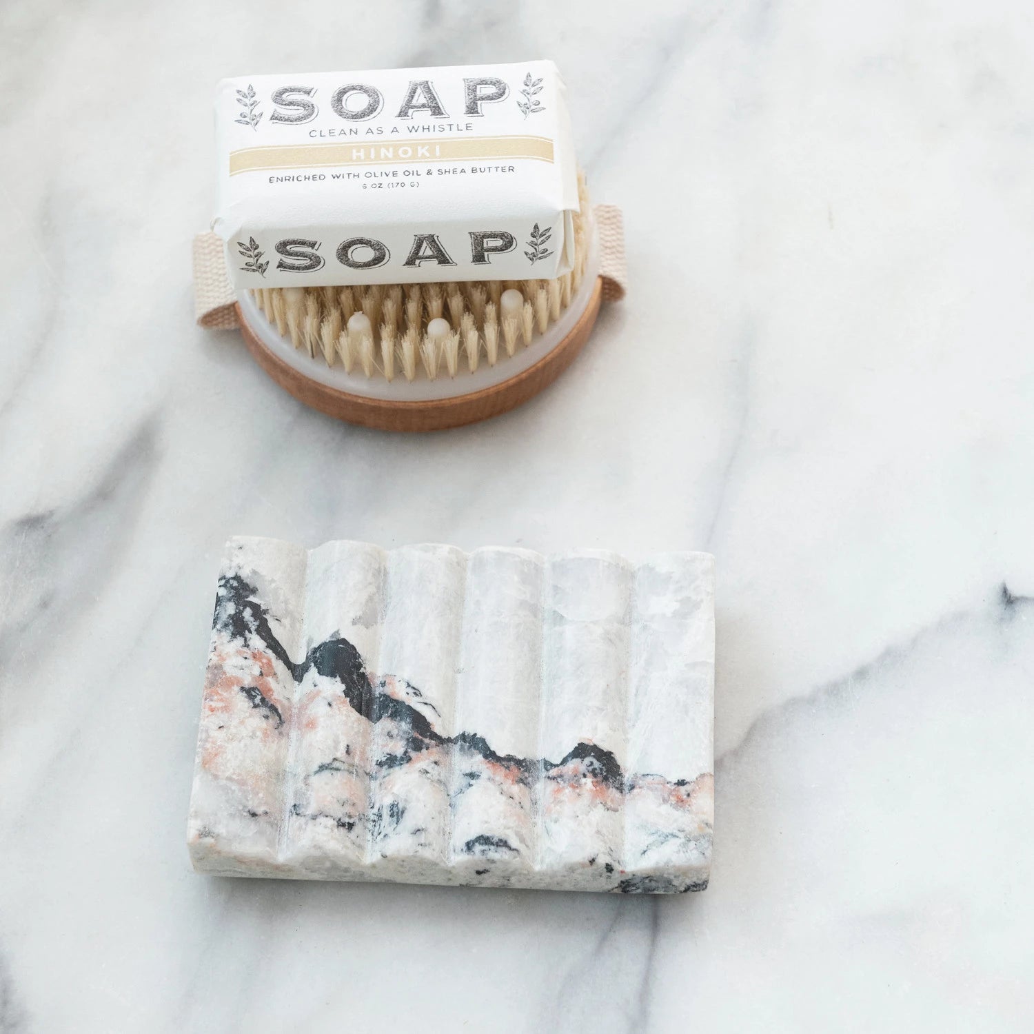 Carved Marble Soap Dish - Box Turtle