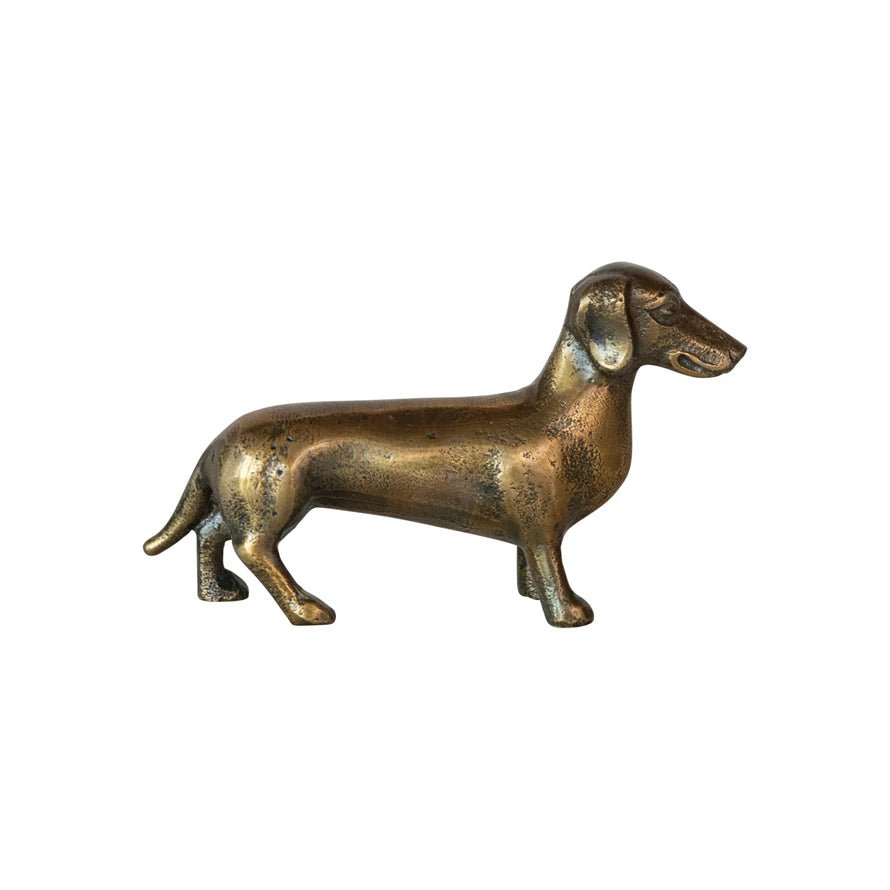 Cast Aluminum Dachshund - Box Turtle