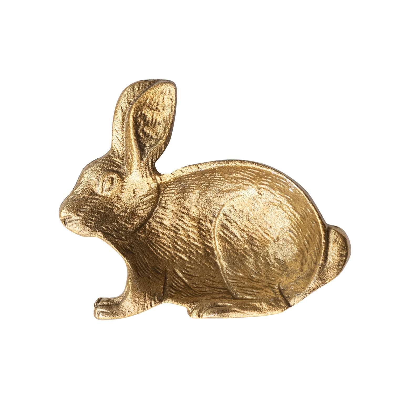 Cast Aluminum Rabbit Shaped Dish - Box Turtle