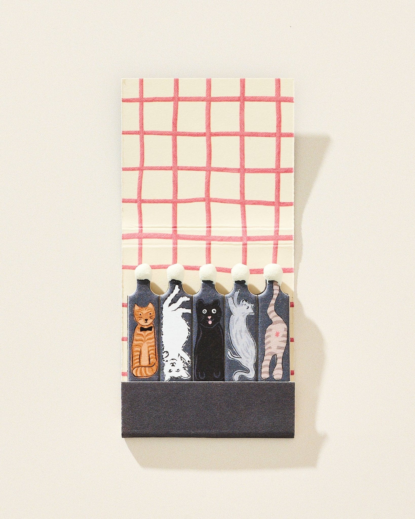 Cats Printed Stem Matchbook - Box Turtle