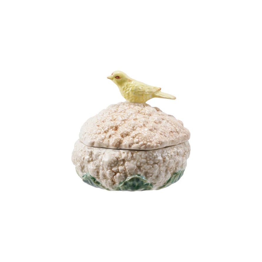 Cauliflower & Bird Vintage Reproduction Container - Box Turtle