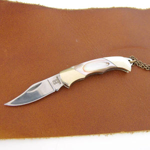 Shell Handled Knife Necklace: Abalone