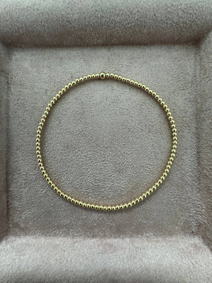 2MM Classic Ball Bead Bracelet