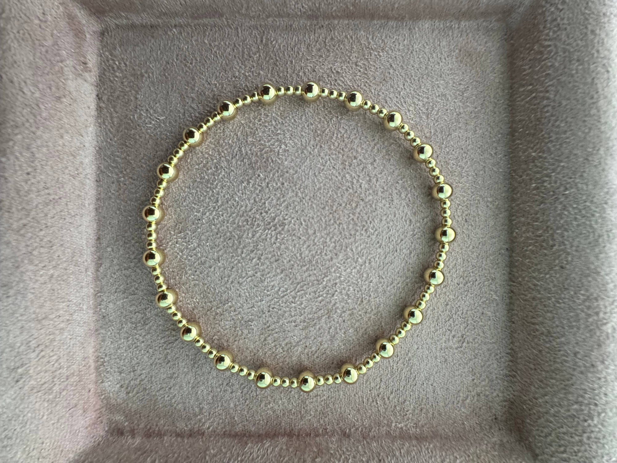 Angelina Gold Beaded Bracelet