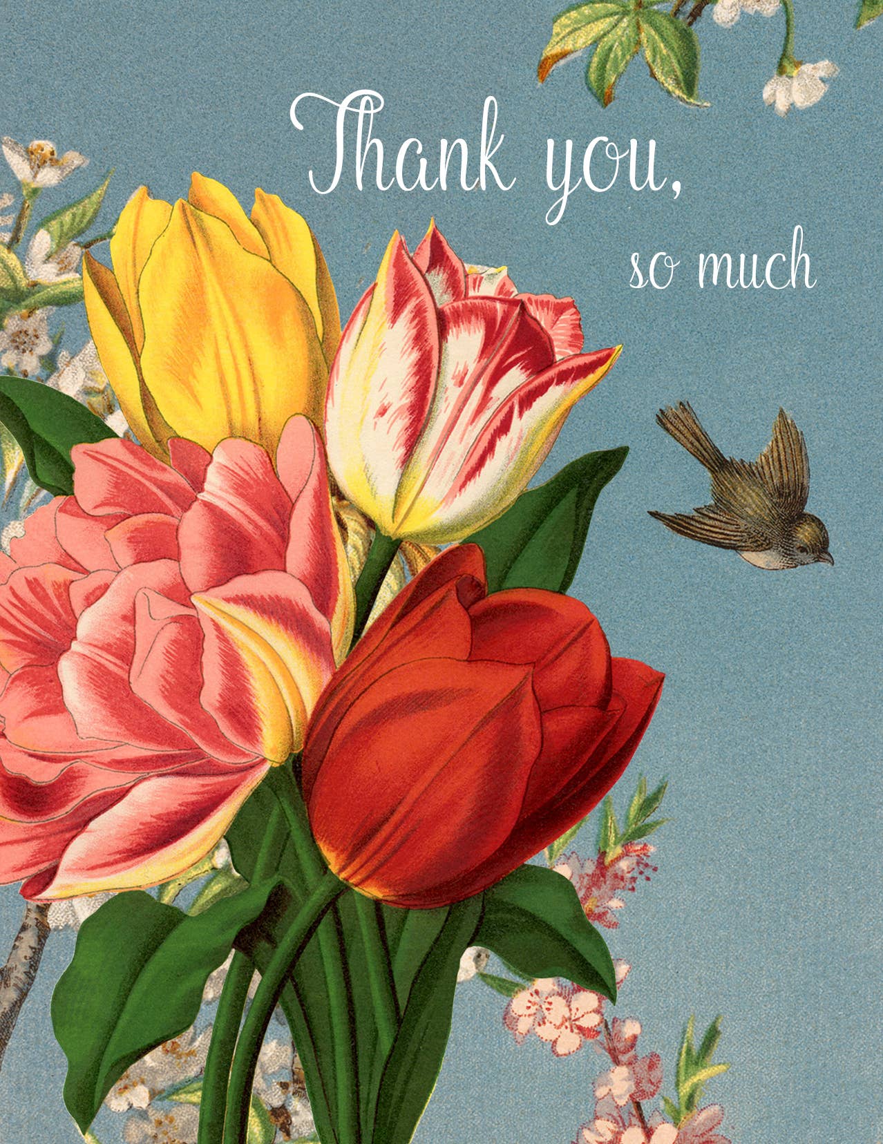 Floral Thank You So Much Card