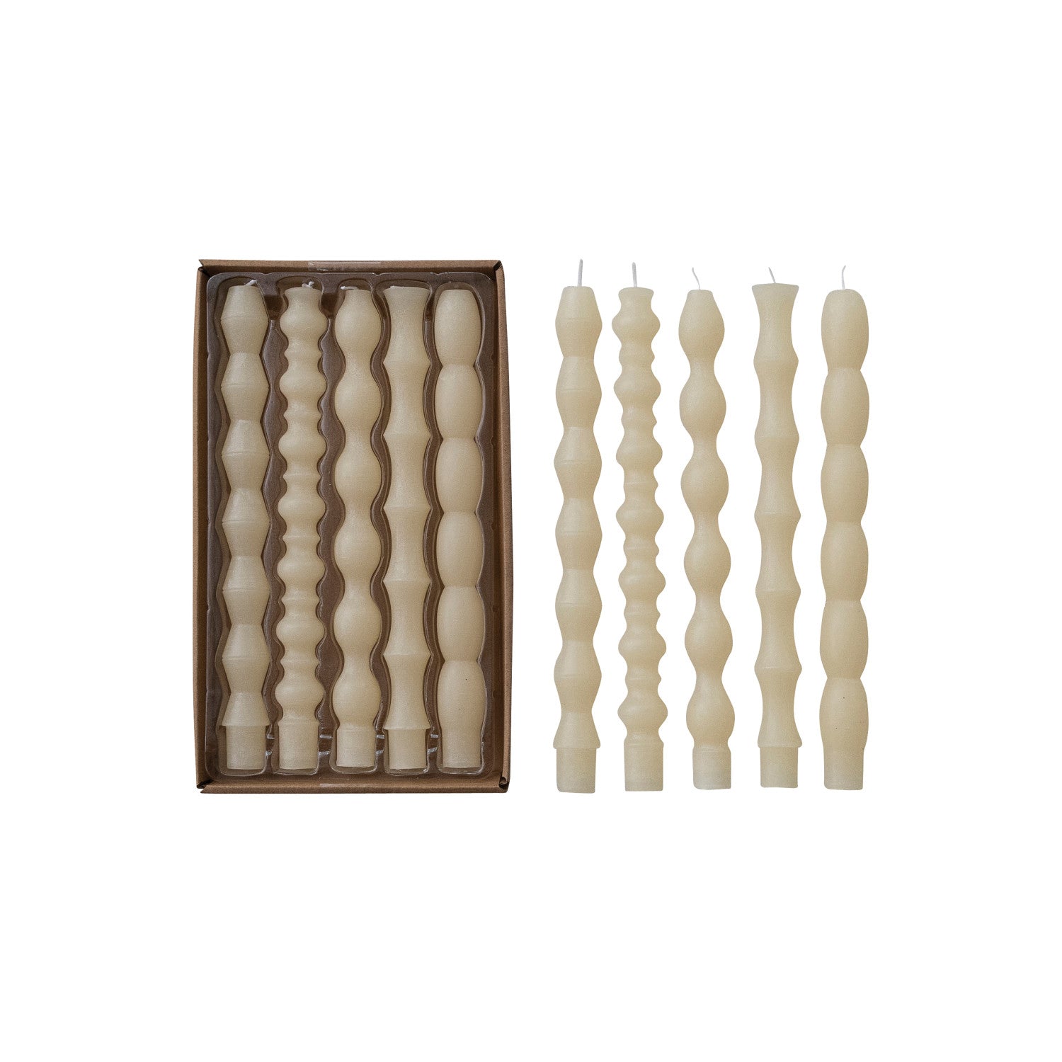 Cream Taper Candles in Box