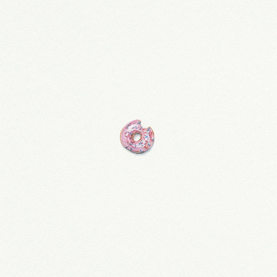 Glazed Donut Miniature Watercolor Painting