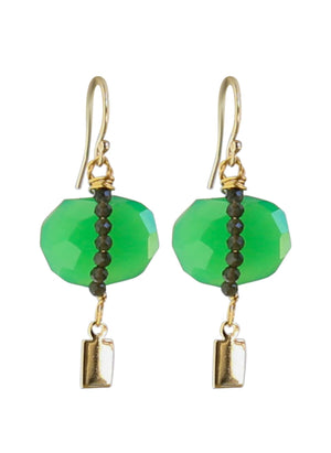 Solo Earrings in Emerald