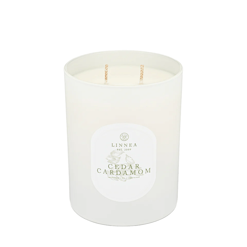 Cedar Cardamom Two - Wick Candle - Box Turtle