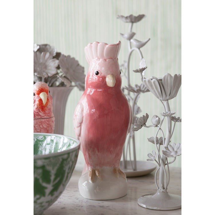 Ceramic Cockatoo Shaped Pitcher - Box Turtle