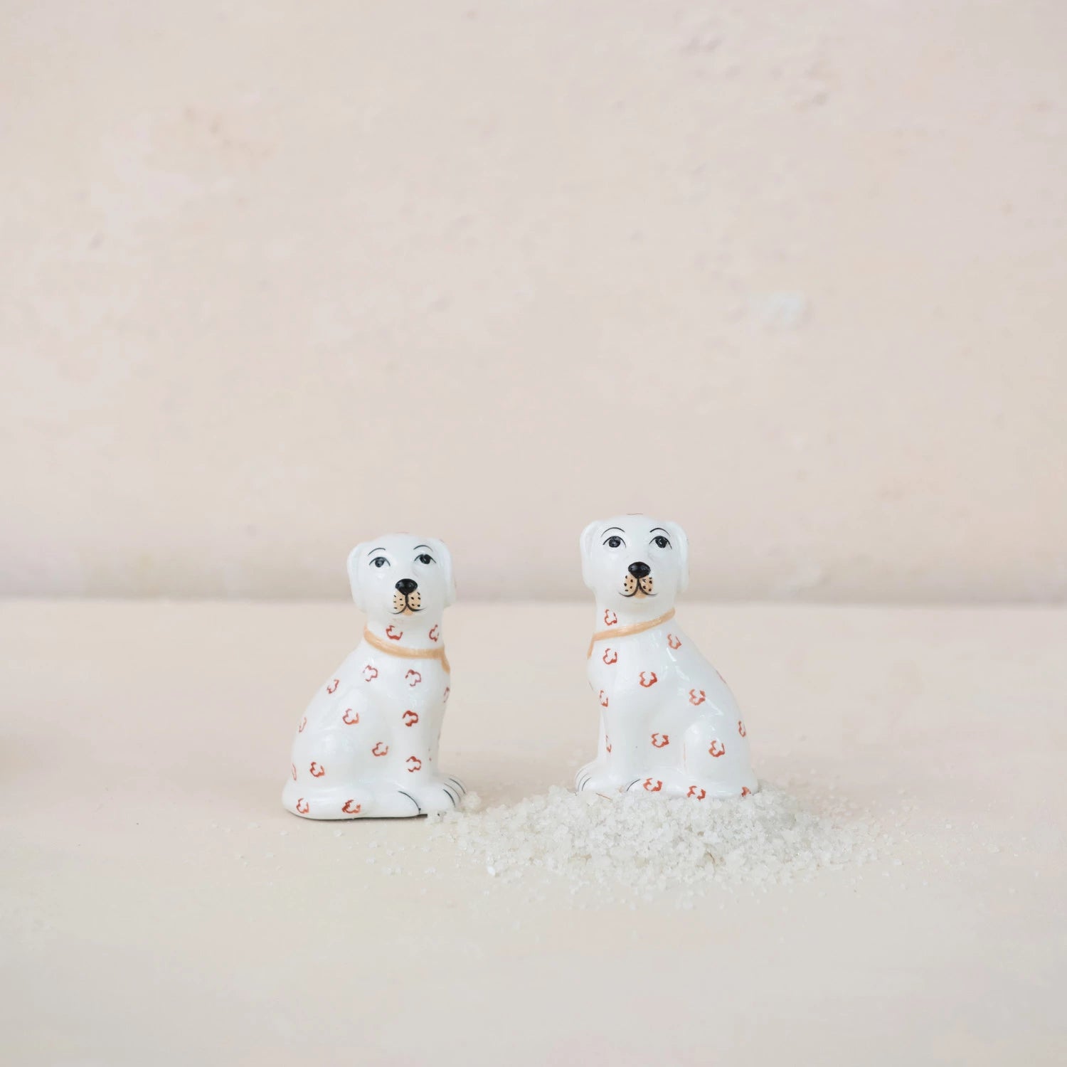 Ceramic Dog Salt & Pepper Shakers - Box Turtle