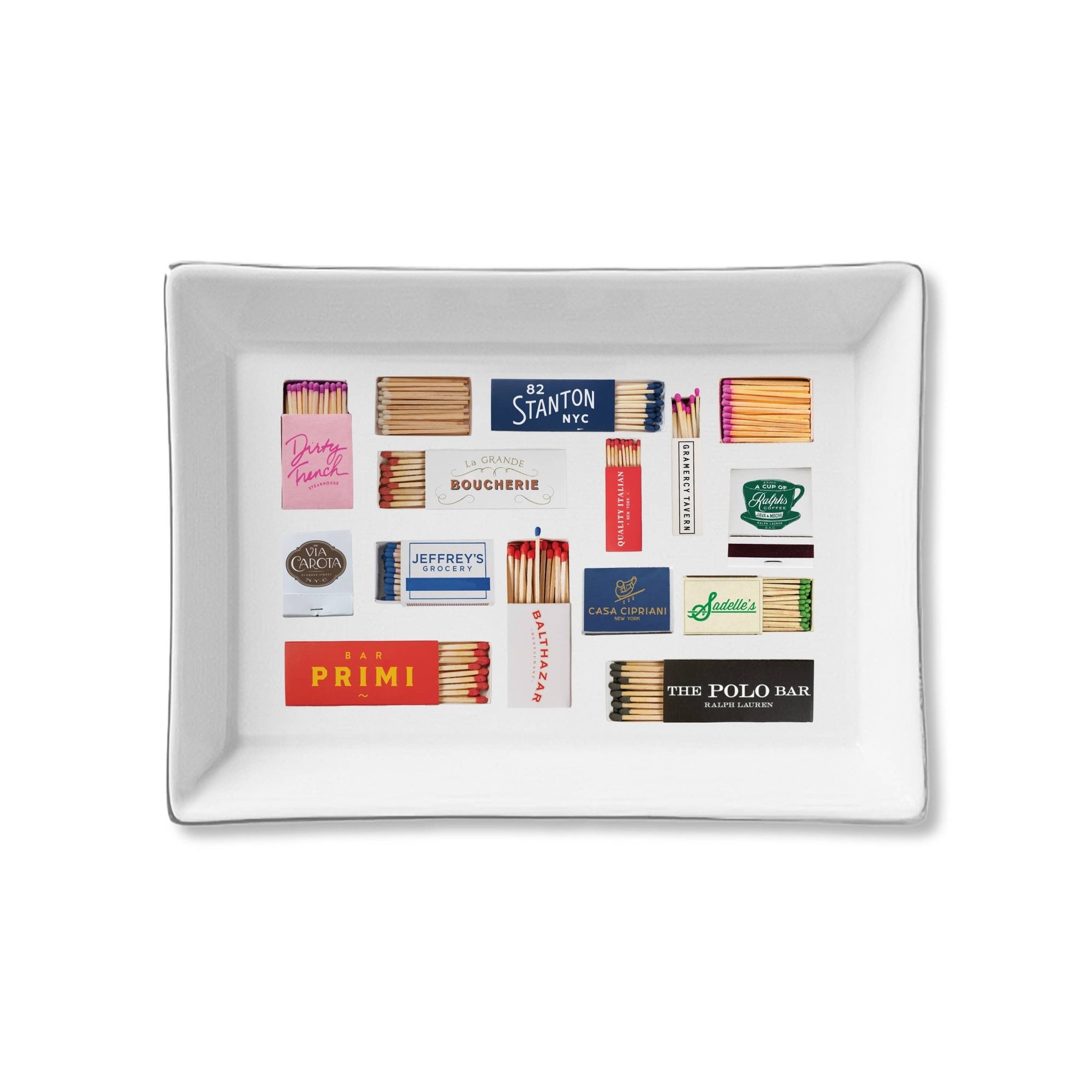 Ceramic Tray - Matches NY Restaurants - Box Turtle