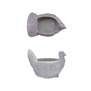 White Turkey Shaped Bowl