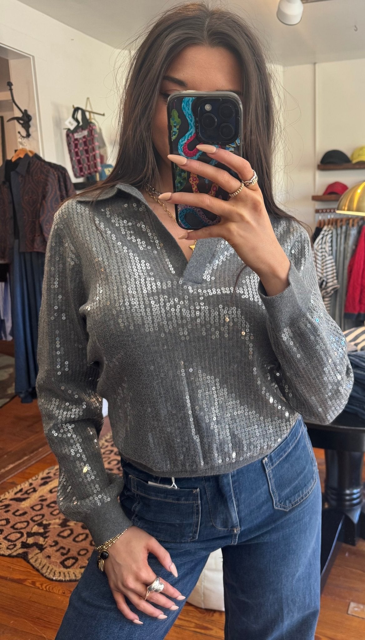 Charcoal Bowie Sweater - Box Turtle