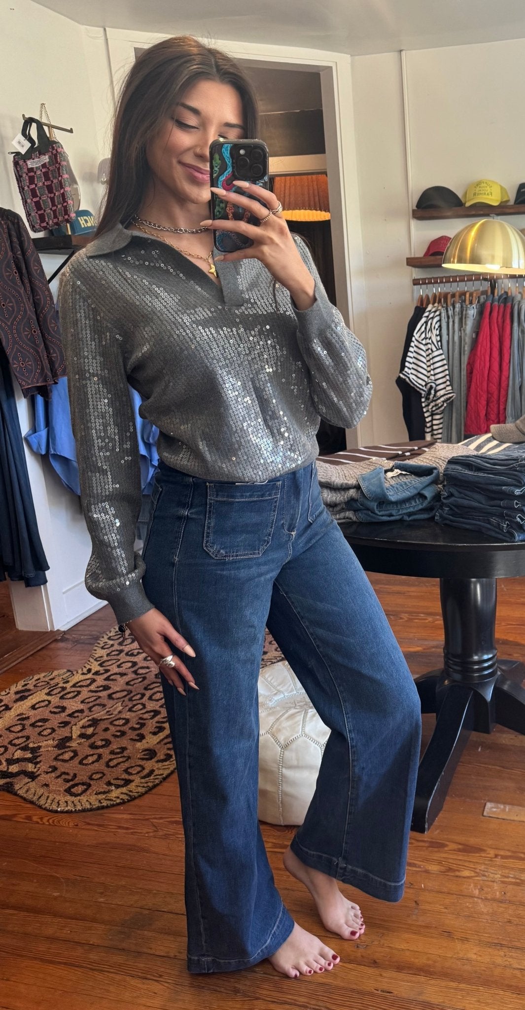 Charcoal Bowie Sweater - Box Turtle