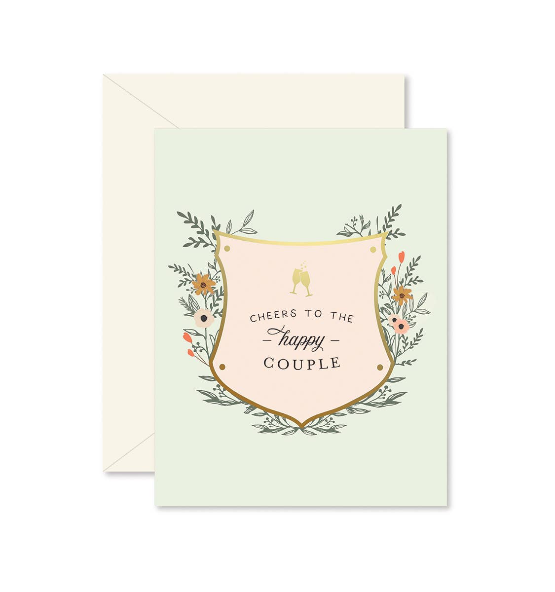 Cheers to the Happy Couple Wedding Card - Box Turtle