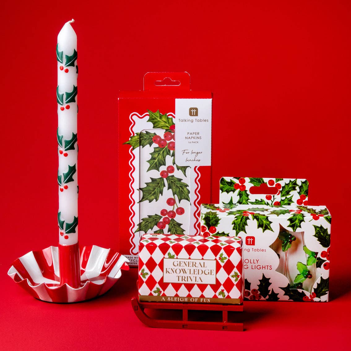 Christmas Mini Sleigh General Knowledge Trivia - Box Turtle