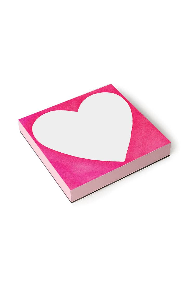 Chubby Heart Chunky Notepad - Box Turtle