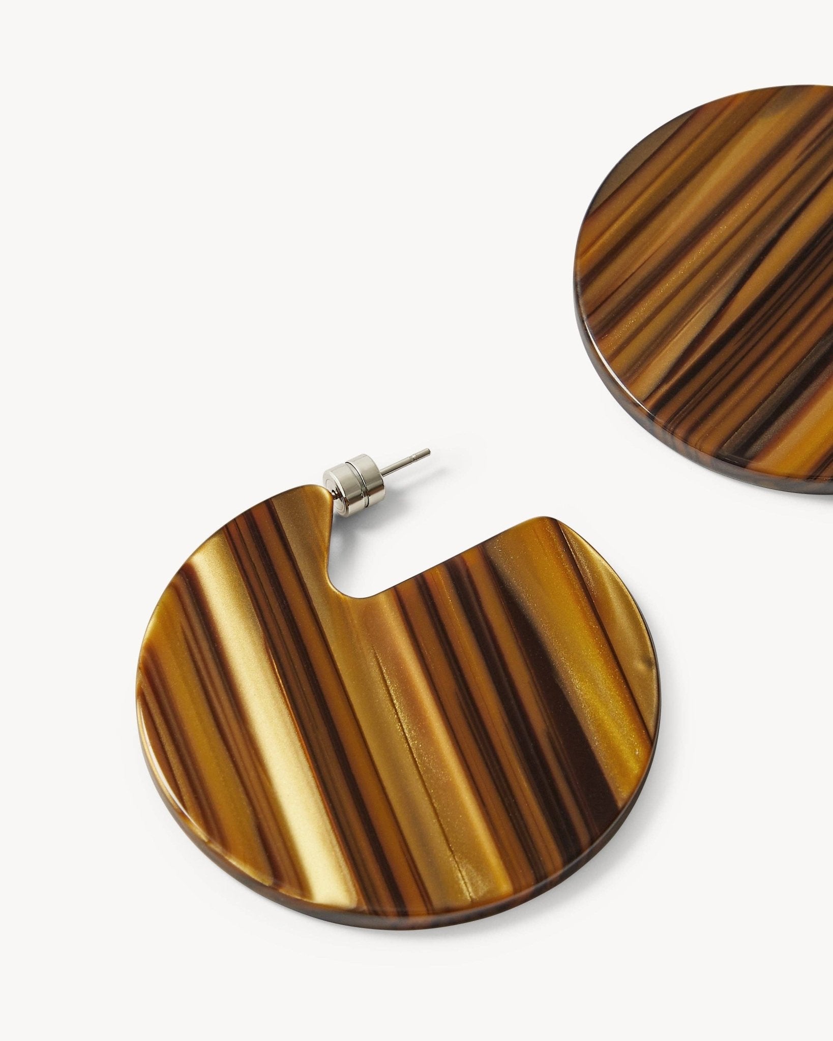 Clare Earrings in Tiger's Eye - Box Turtle