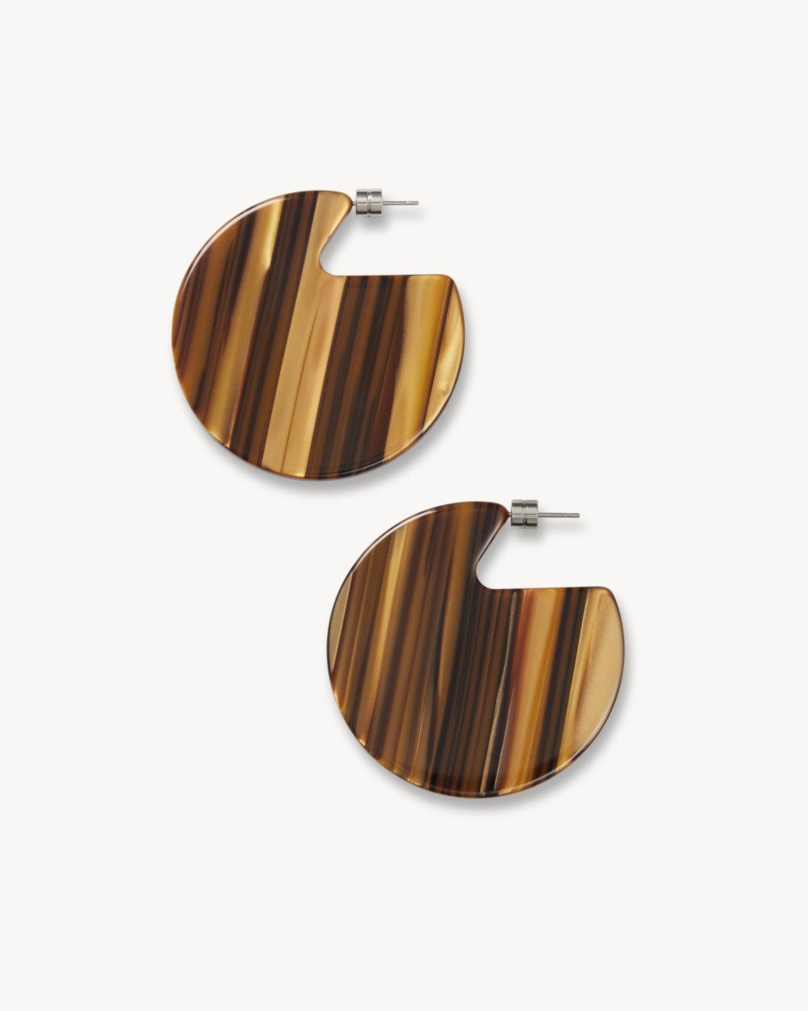 Clare Earrings in Tiger's Eye - Box Turtle