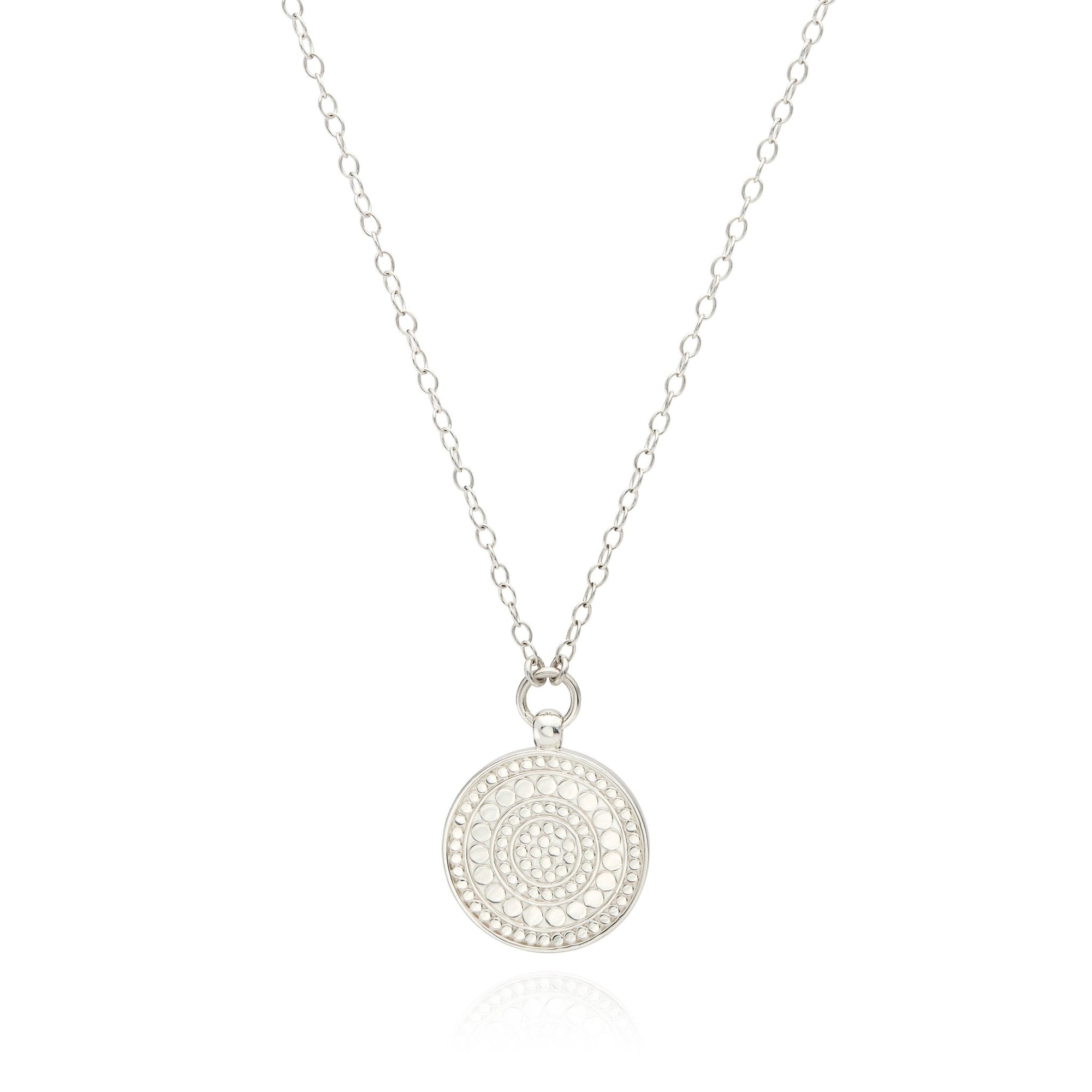 Classic Reversible Disc Pendant Necklace - Box Turtle