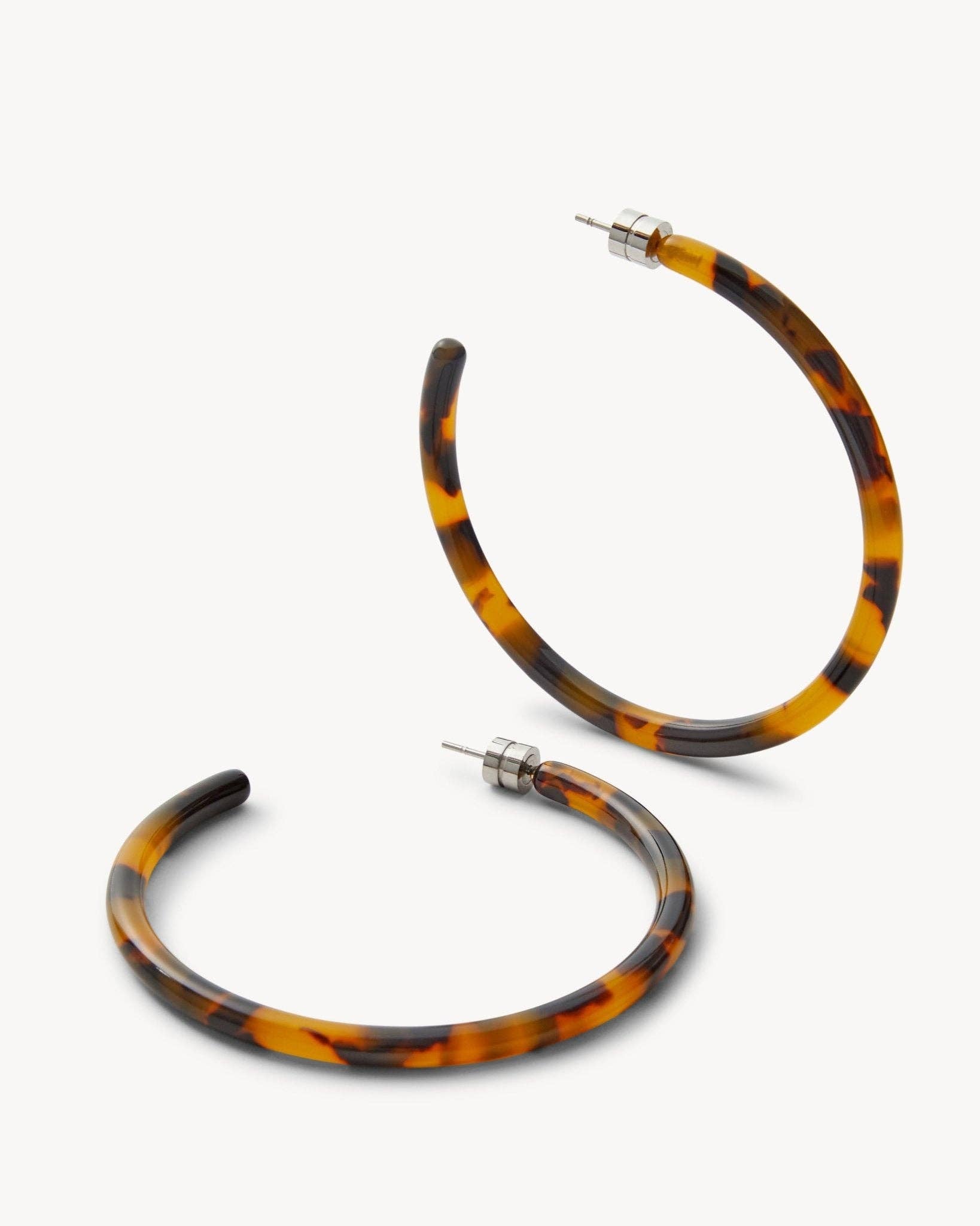 Classic Tortoise Large Hoops - Box Turtle