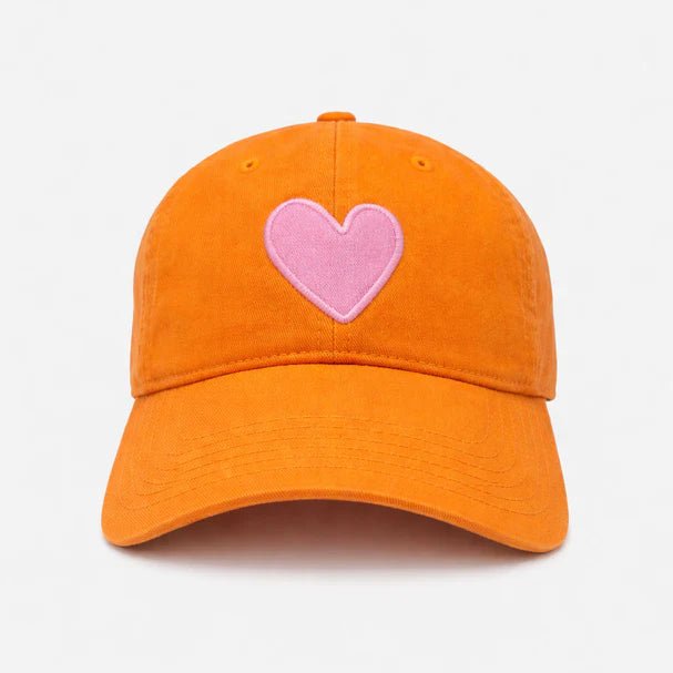 Clementine & Palm Pink Imperfect Heart Hat - Box Turtle
