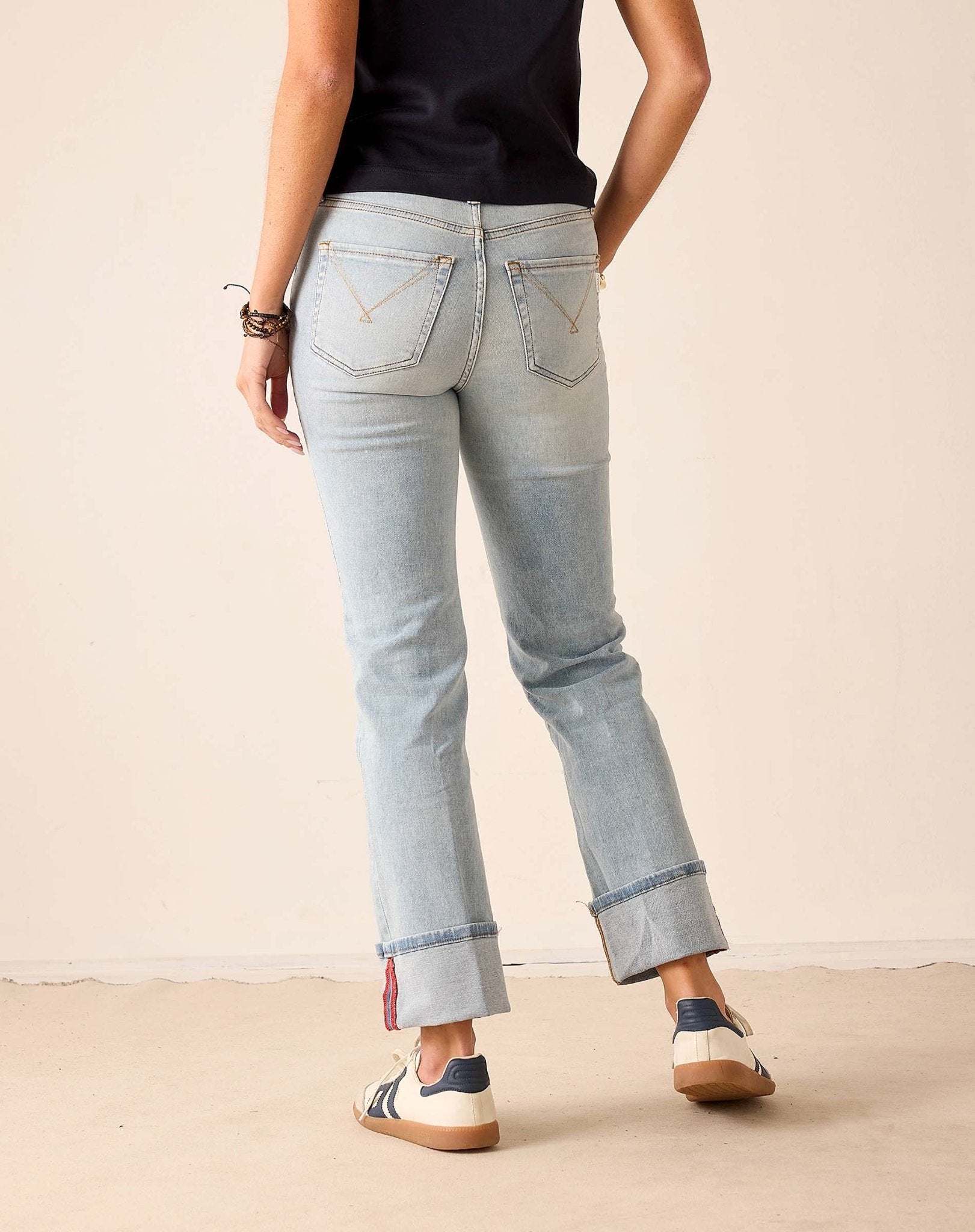Cloud Nine Bessie Straight Leg Jeans - Box Turtle