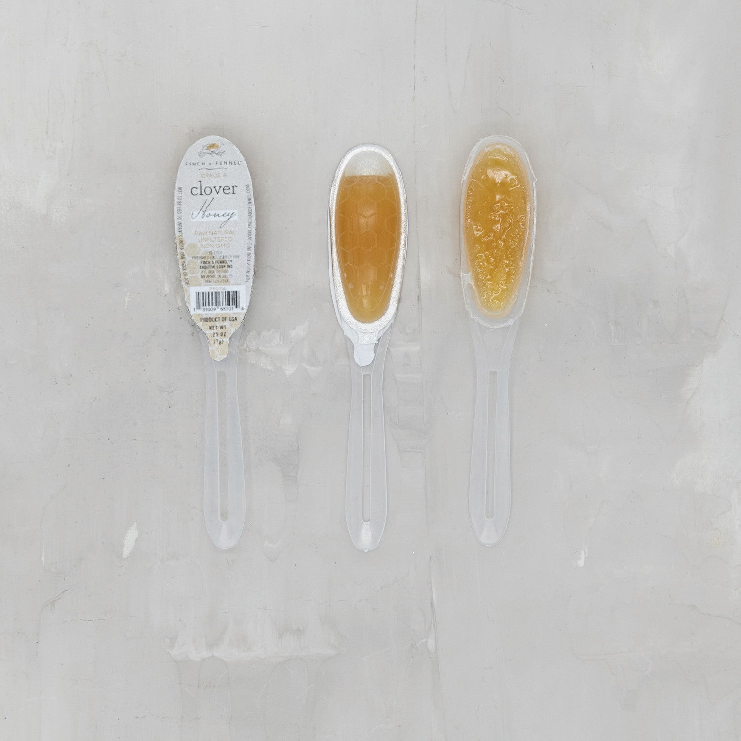 Clover Honey Filled Single Use Spoons - Box Turtle