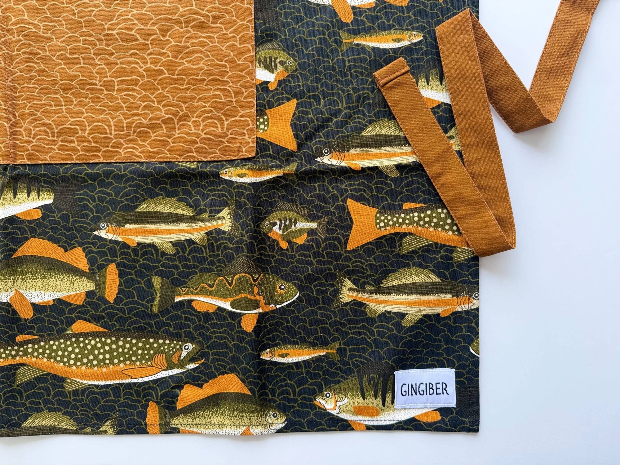 Coastal Fishing Kitchen Apron - Box Turtle
