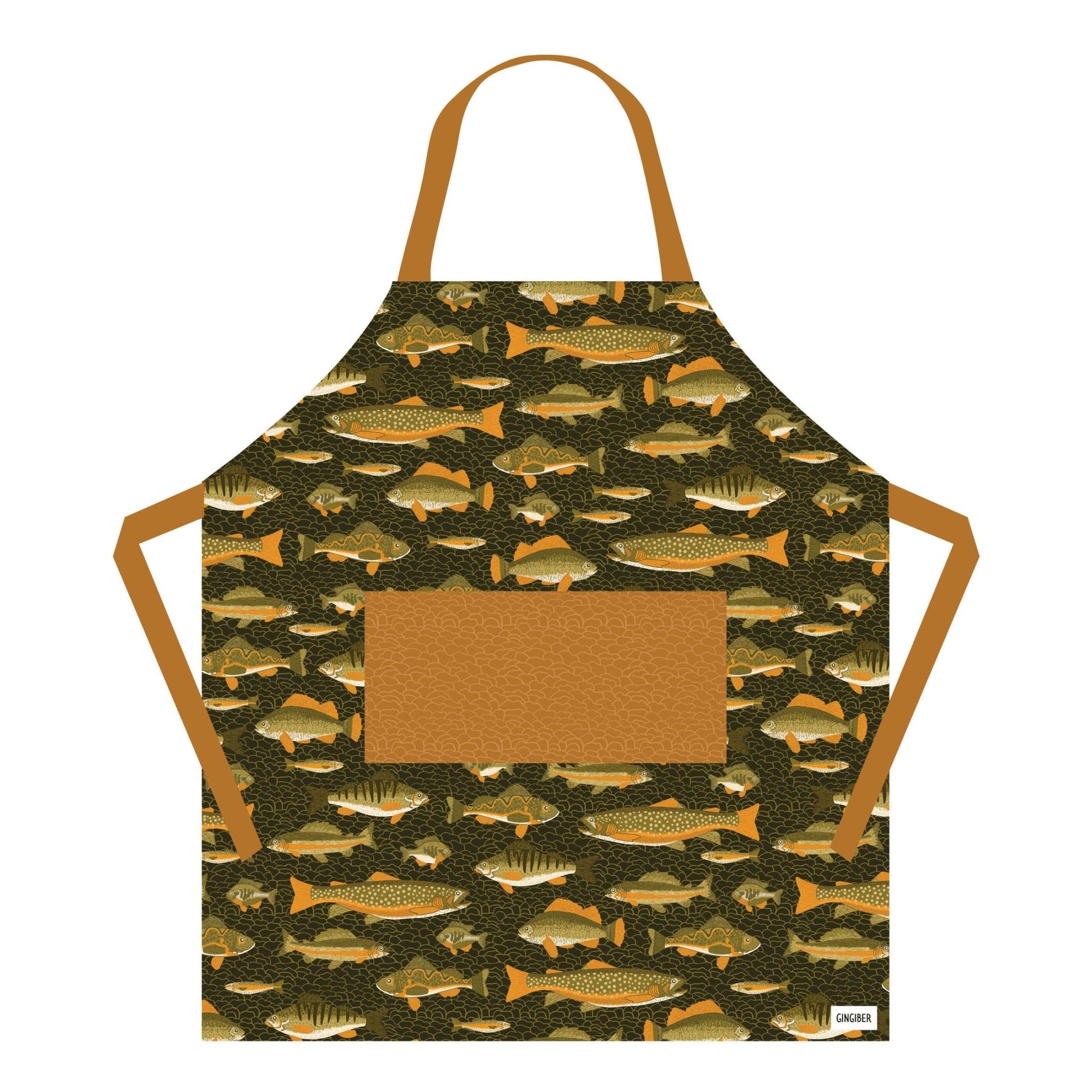 Coastal Fishing Kitchen Apron - Box Turtle
