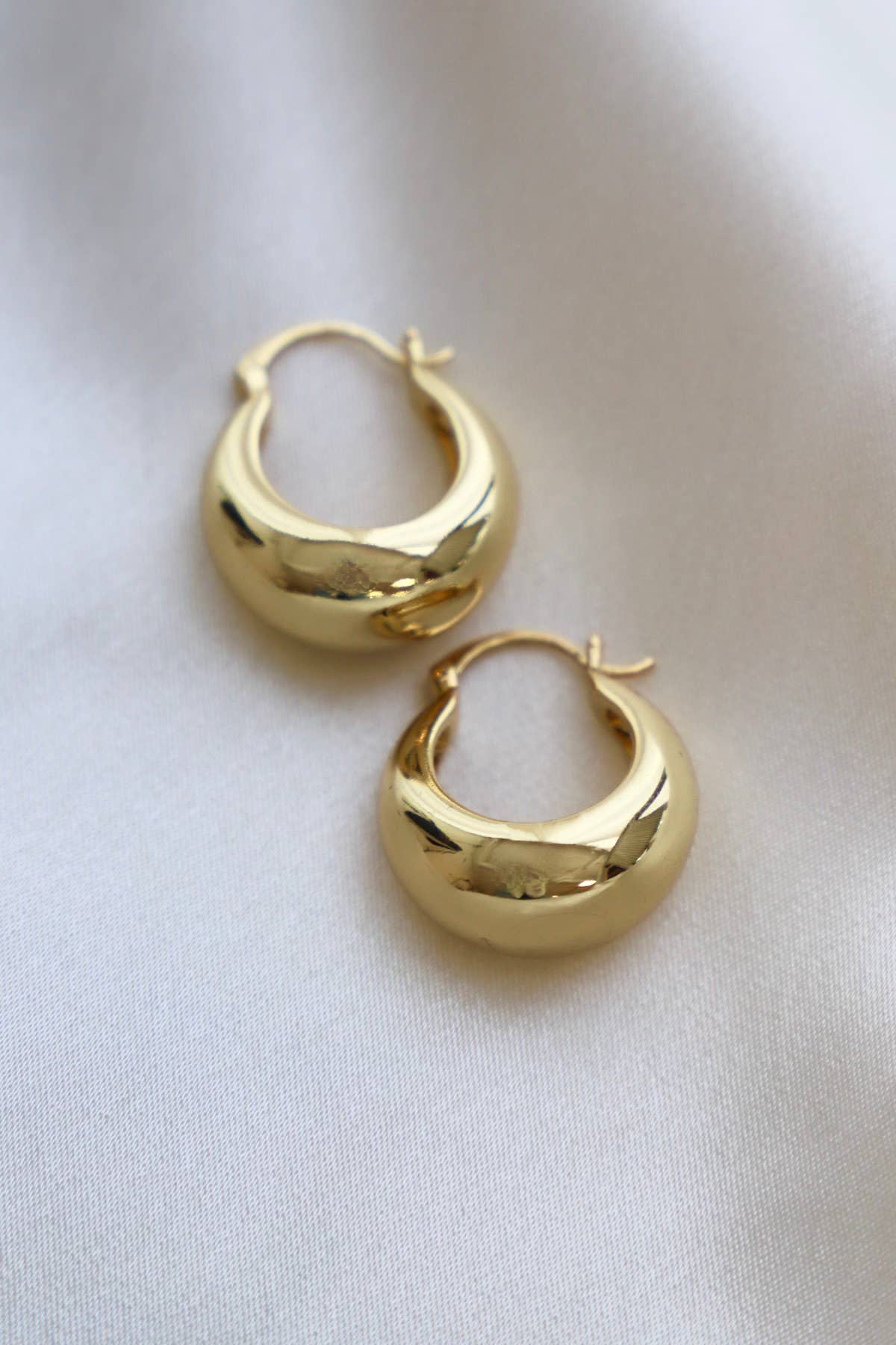 Coco Chunky Hoop Earrings - Box Turtle
