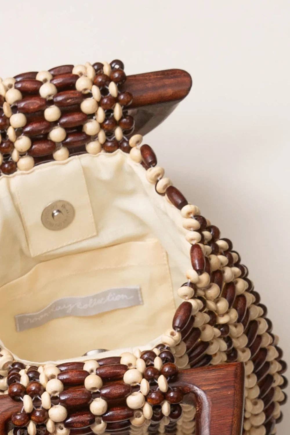 Cocoa Beaded Bag - Box Turtle