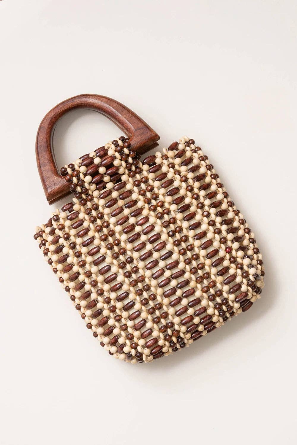 Cocoa Beaded Bag - Box Turtle