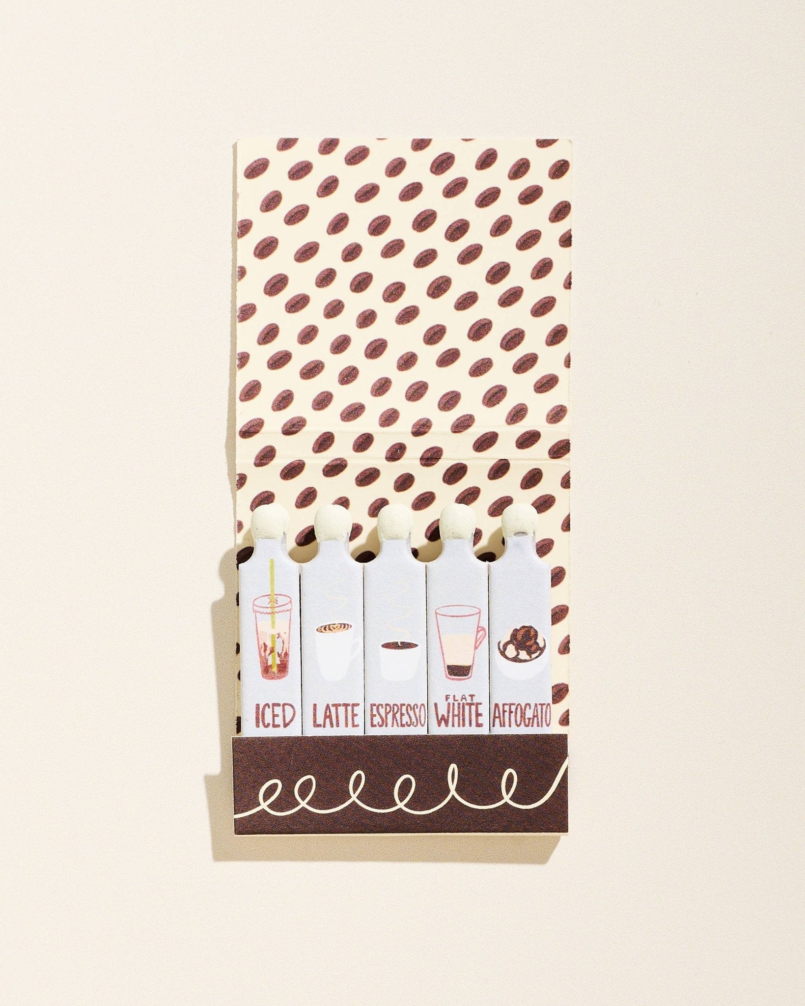 Coffee Printed Matchbook - Box Turtle