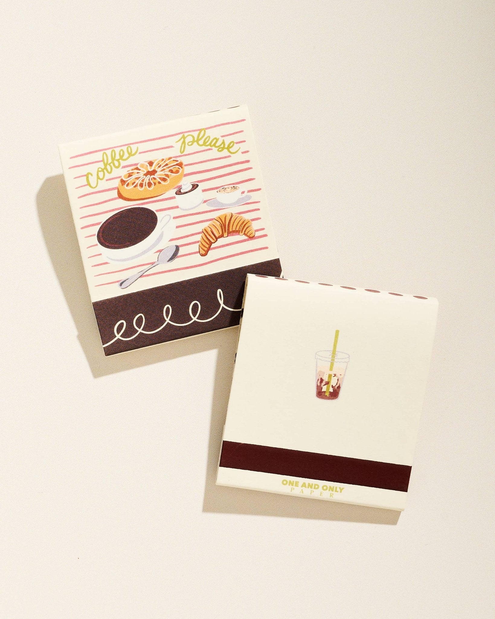Coffee Printed Matchbook - Box Turtle