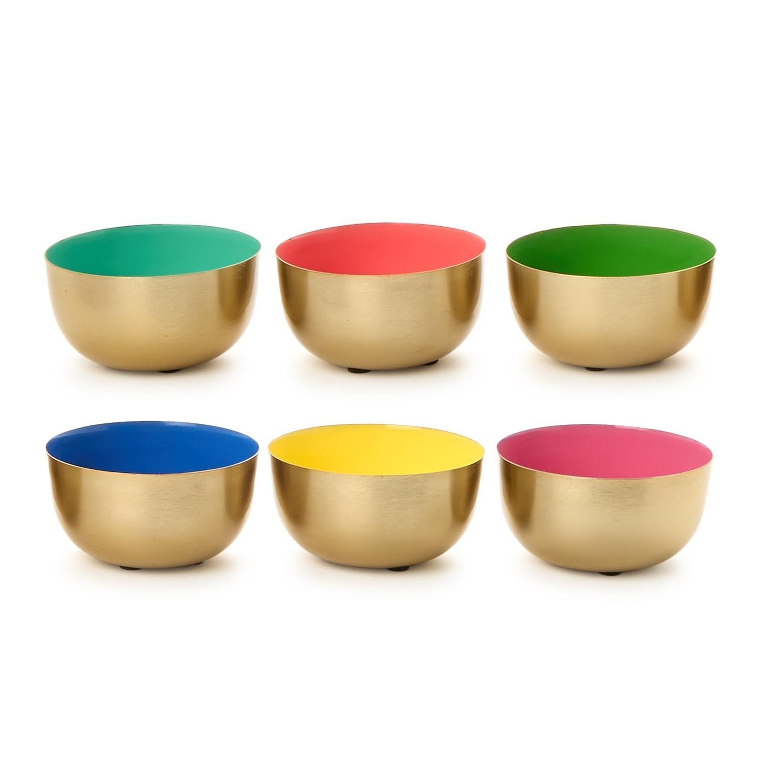 Color Pop Small Gold Metal Bowl - Box Turtle