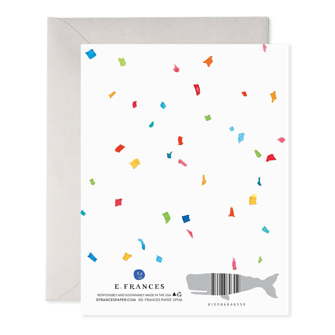 Colorful Congrats Greeting Card - Box Turtle