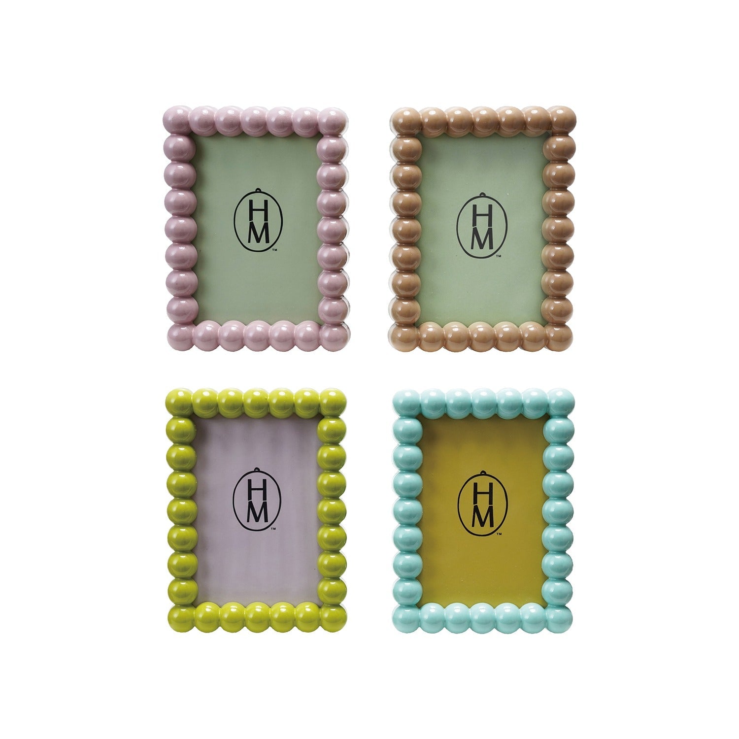 Colorful Hobnail Frames - Box Turtle