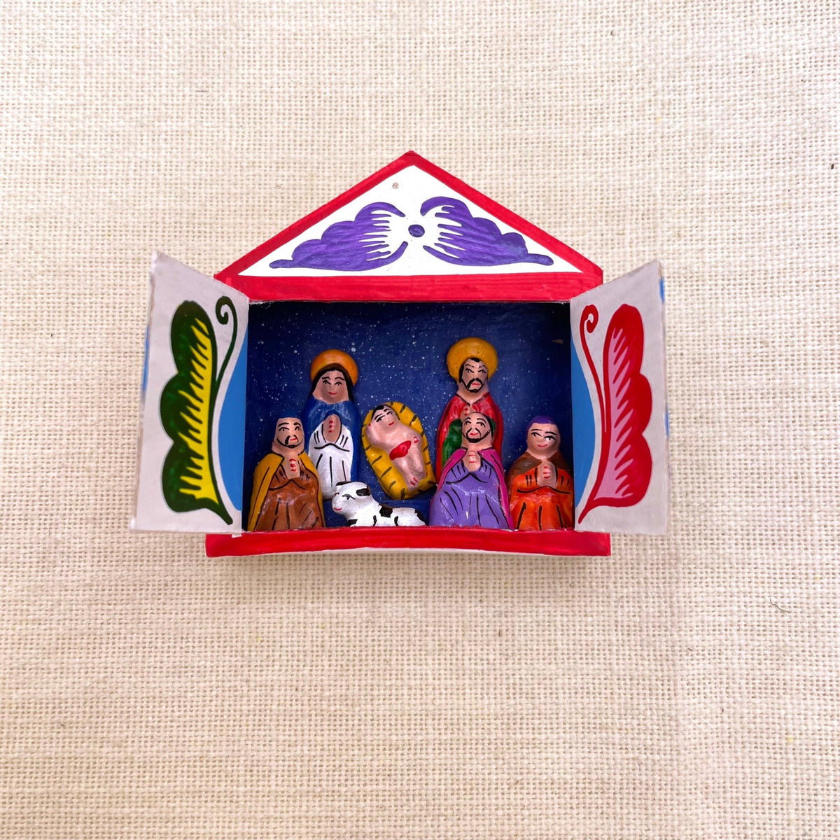 Colorful Matchbox Nativity - Box Turtle