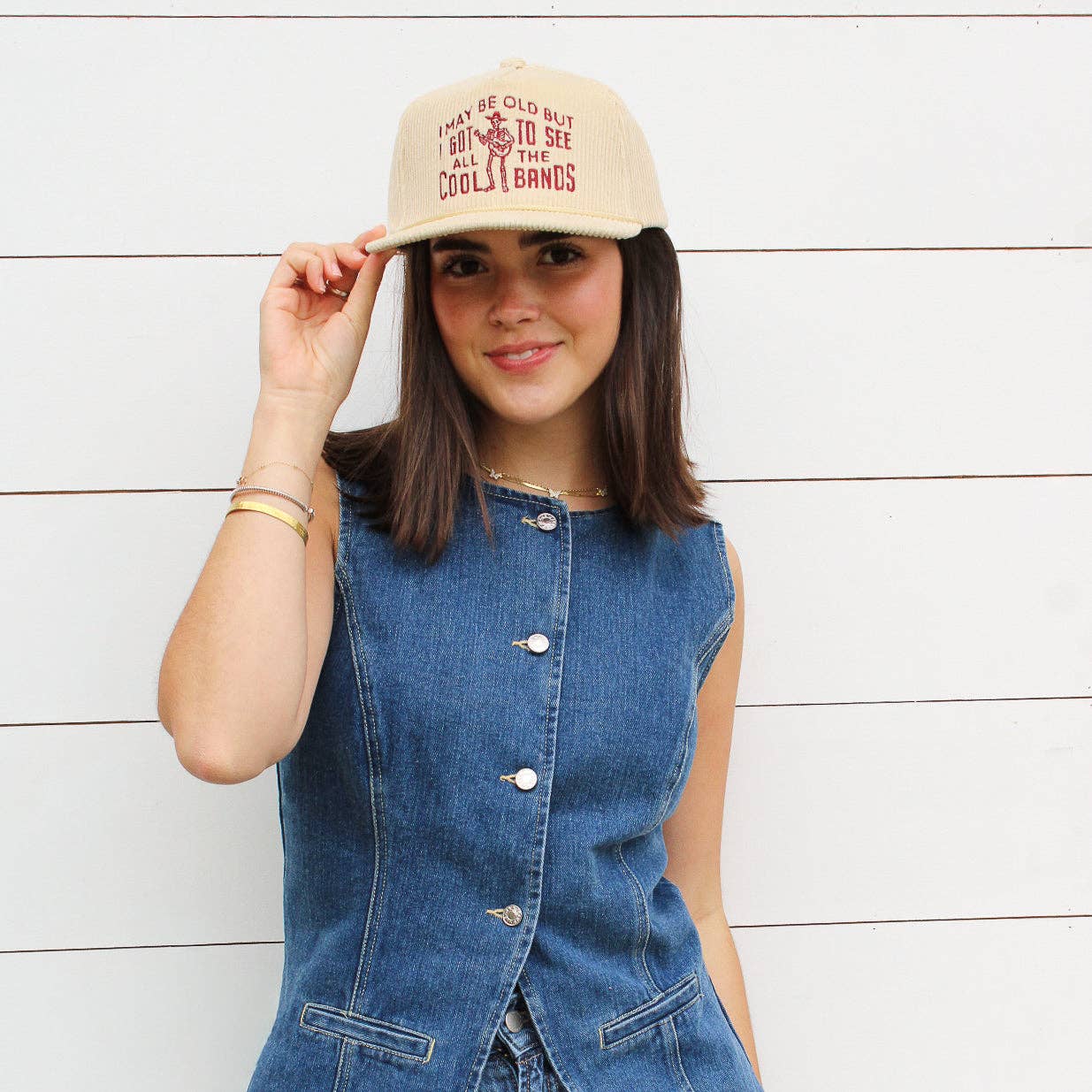Cool Bands Corduroy Trucker Hat - Box Turtle