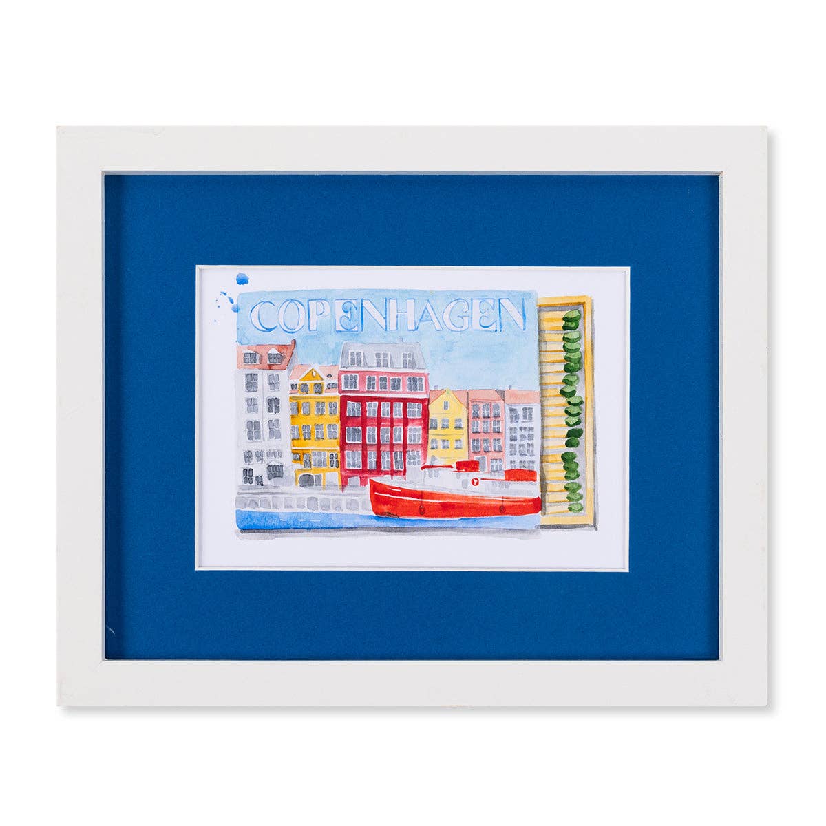 Copenhagen Matchbook Watercolor Print - Box Turtle