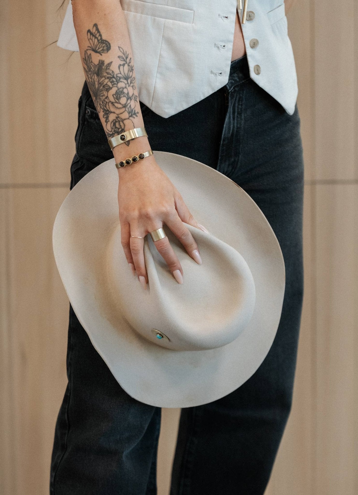 Copper Obsidian Bridger Cuff - Box Turtle