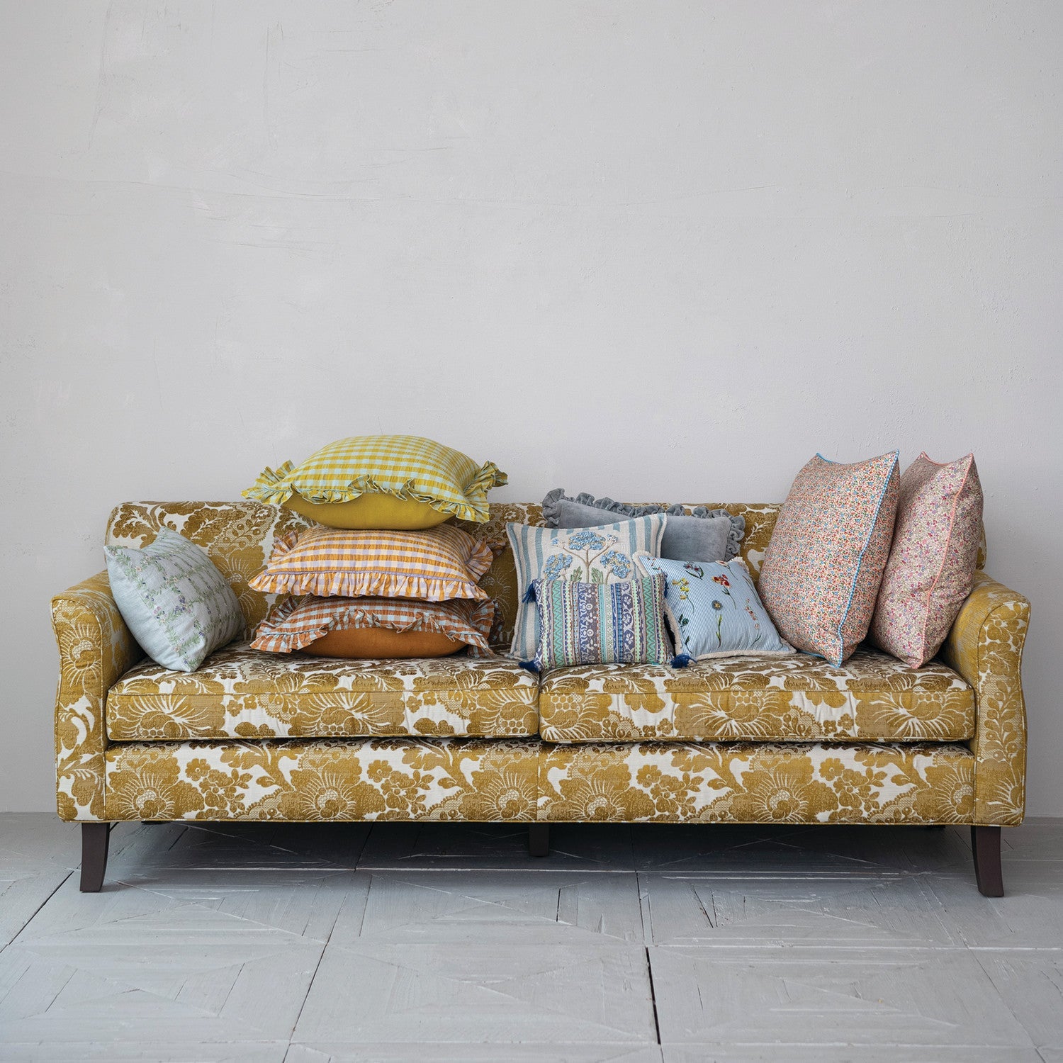 Cotton Velvet Tufted Lumbar Pillow - Box Turtle