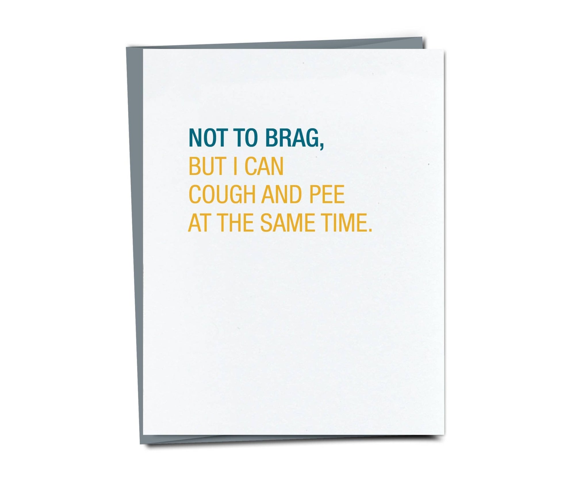 Cough and Pee At The Same Time Card - Box Turtle