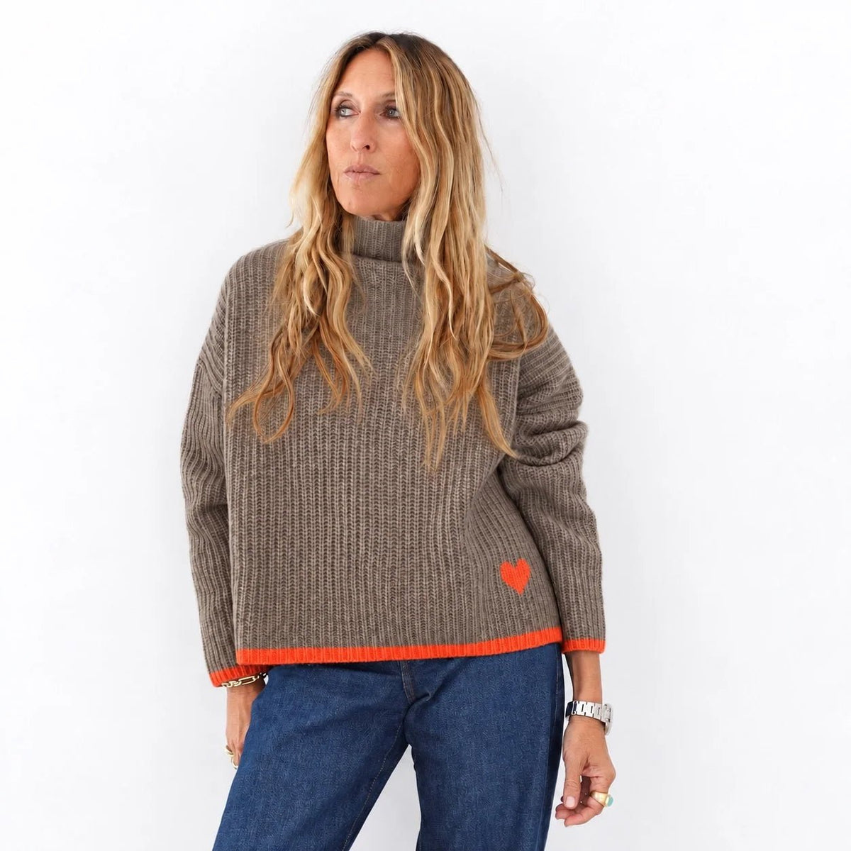 Country Mist Marley Cashmere Sweater - Box Turtle