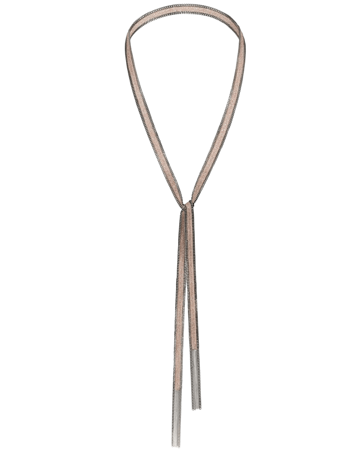Cravet Long Ribbon Scarf Necklace - Box Turtle