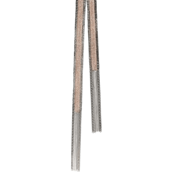 Cravet Long Ribbon Scarf Necklace - Box Turtle