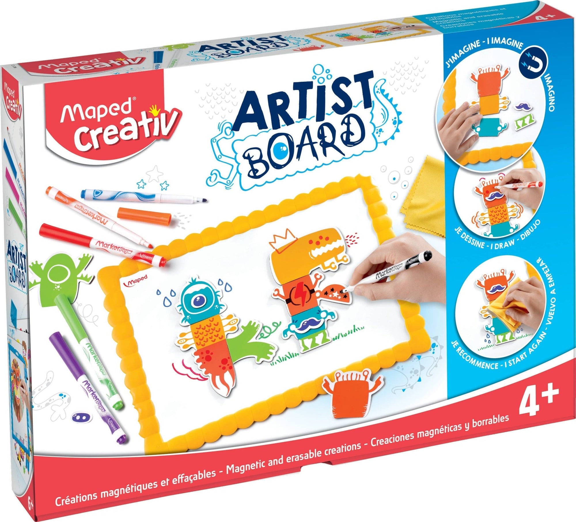 Creativ Magnetic Mix & Match Artist Board - Box Turtle