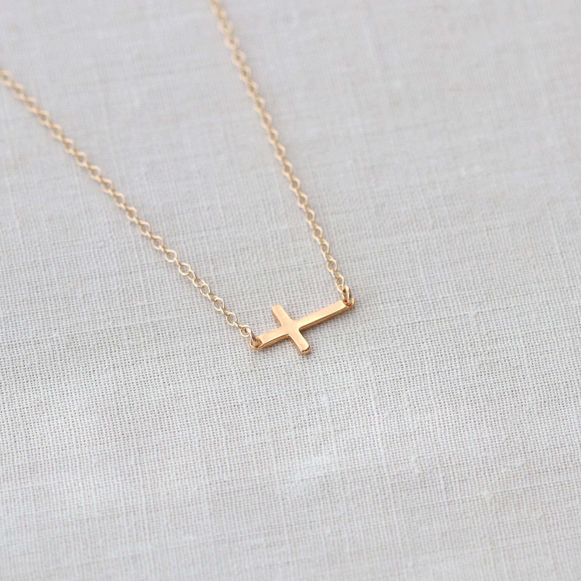 Cross Charm Necklace - Box Turtle